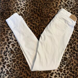 3/$25 Abercrombie & Fitch Classic White Skinny Jeans 24/29 00
